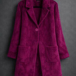 Plush Purple Teddy Jacket